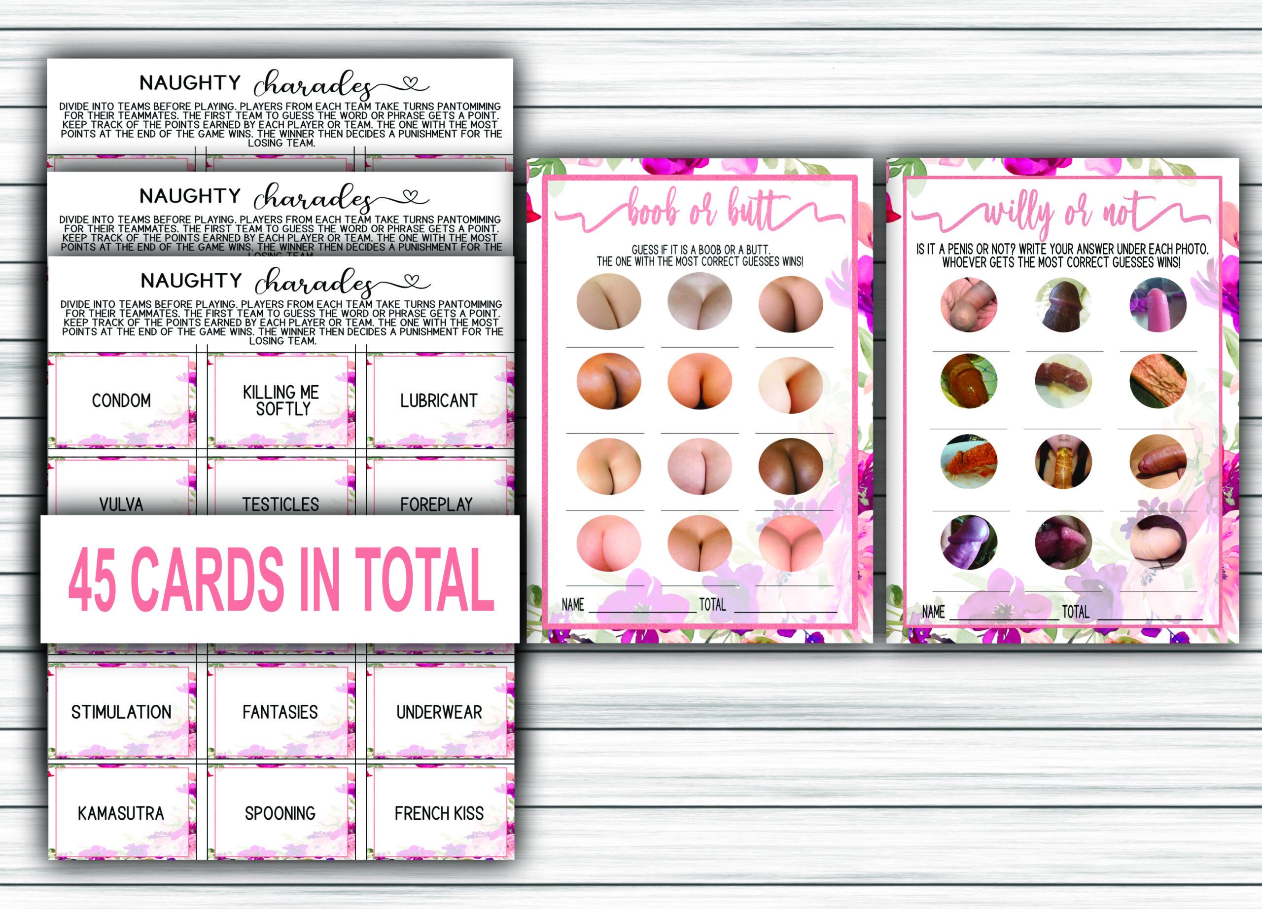 BACHELORETTE GAMES 9-1 DIRTY ADULT GAME BUNDLE Bachelorette Party Games Pack