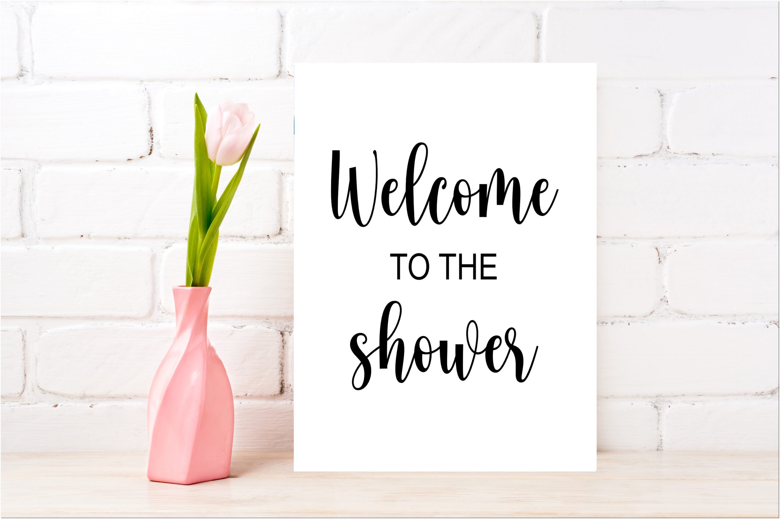 DECOR | SIGNS PLAIN WHITE SIGNS BABY SHOWER 9-1 BUNDLE Baby Shower