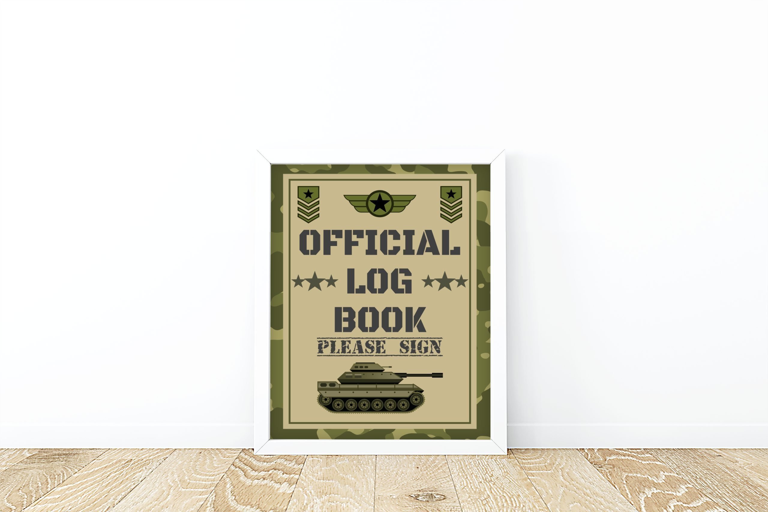 DECOR | SIGNS Camo Guest Book Sign PRINTABLE 8x10 inches size